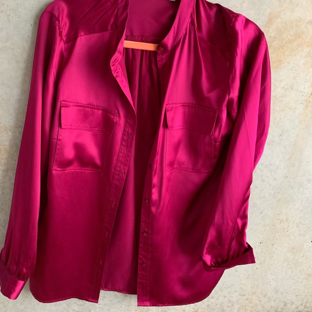 Silk Button Down - image 3